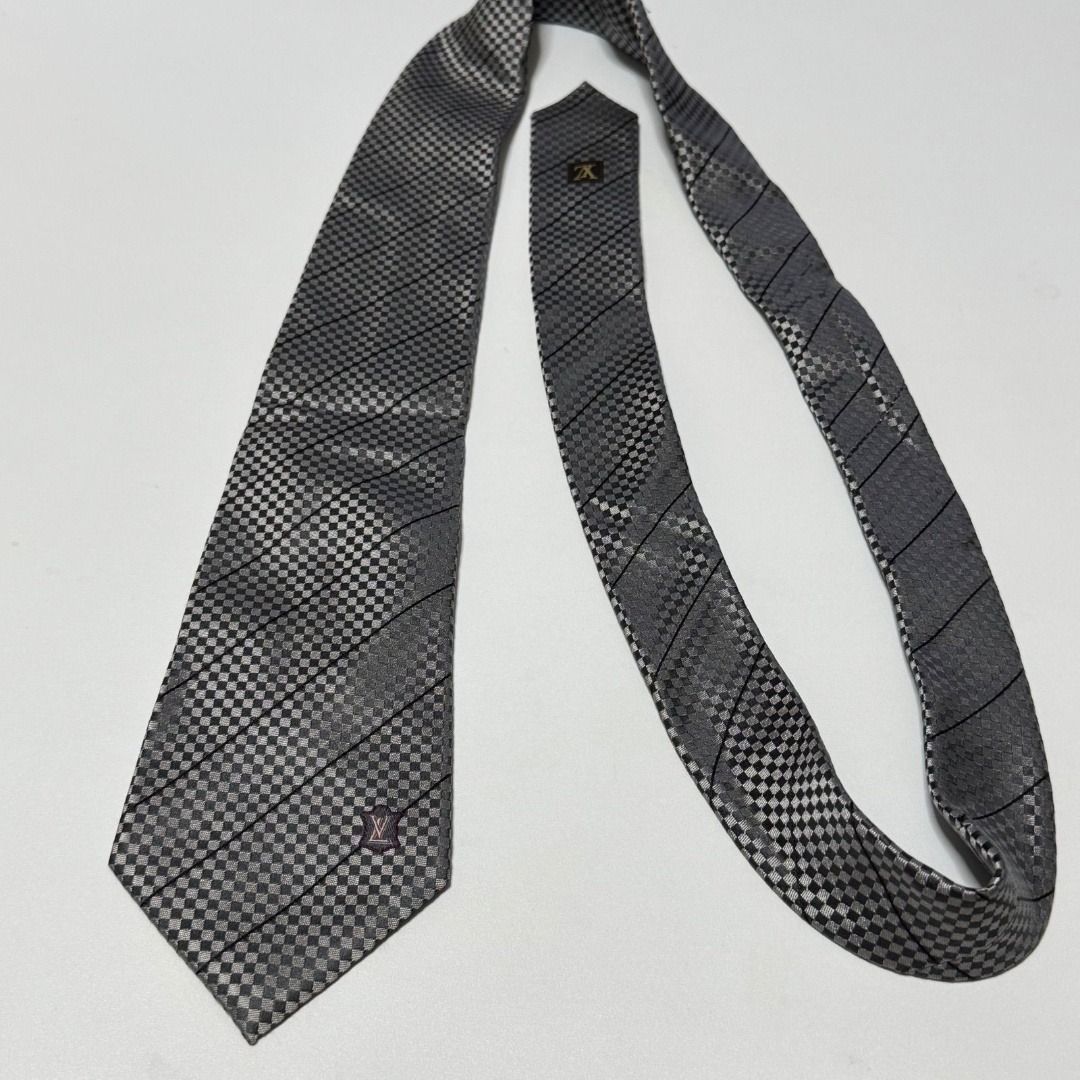 ルイヴィトン マイクロダミエ グレー ネクタイ （066955） - メルカリ