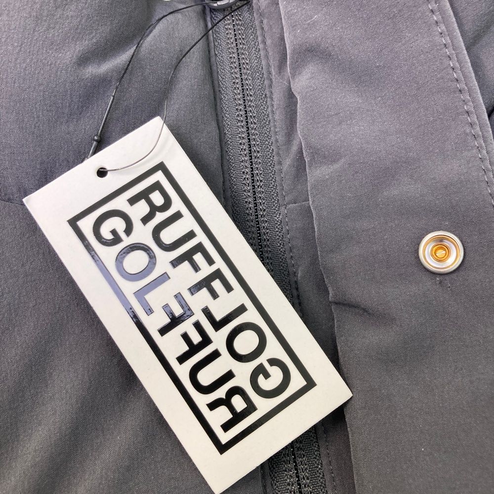 ラフロッグ】極美品 中綿ベスト グレー ビックロゴ 2XLサイズ メンズ