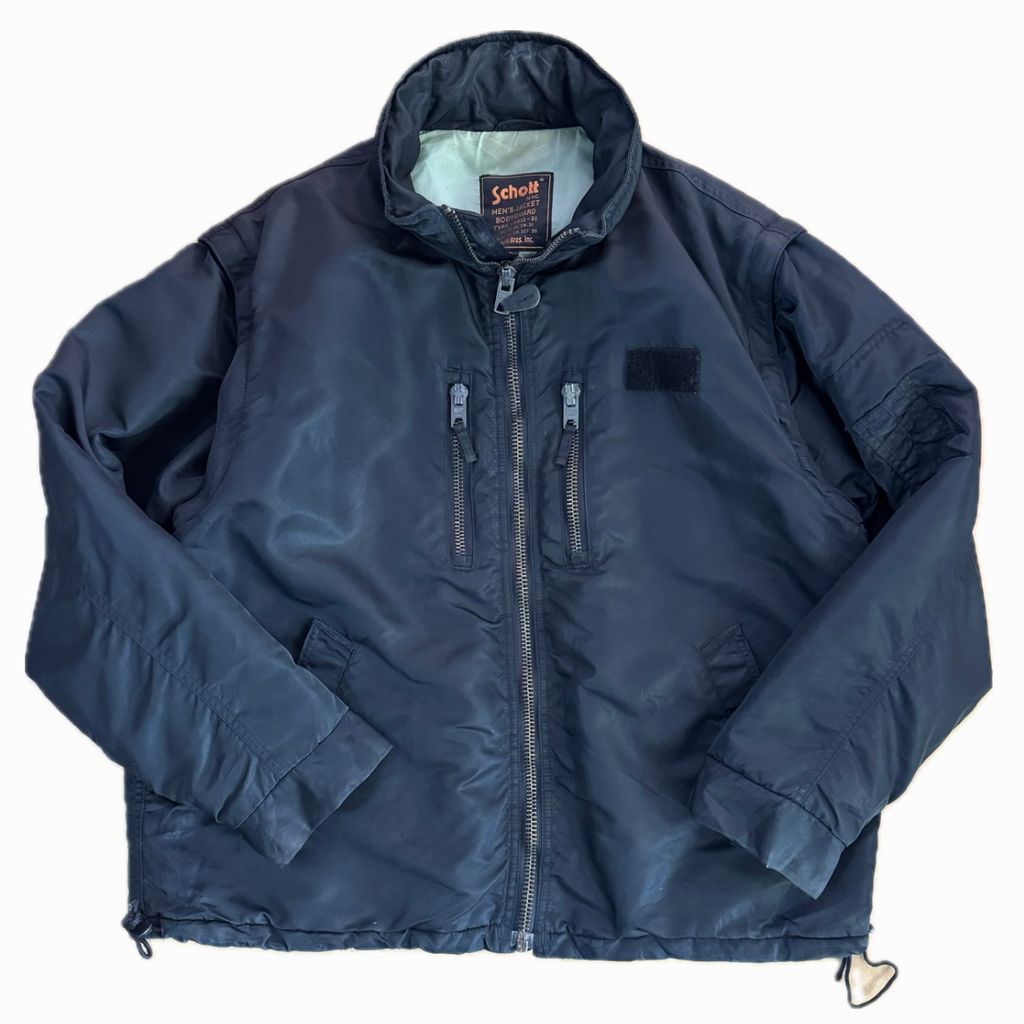 Schott MA-1 3way ショット フライジャケット ブルゾン 黒 Lサイズ No.E898
