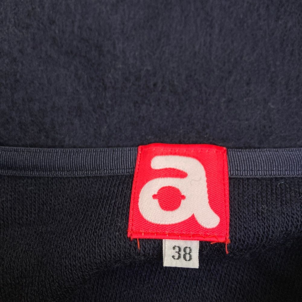 サイズ：38 ARCHIVIO アルチビオ 襟付き ニットセーター ネイビー系