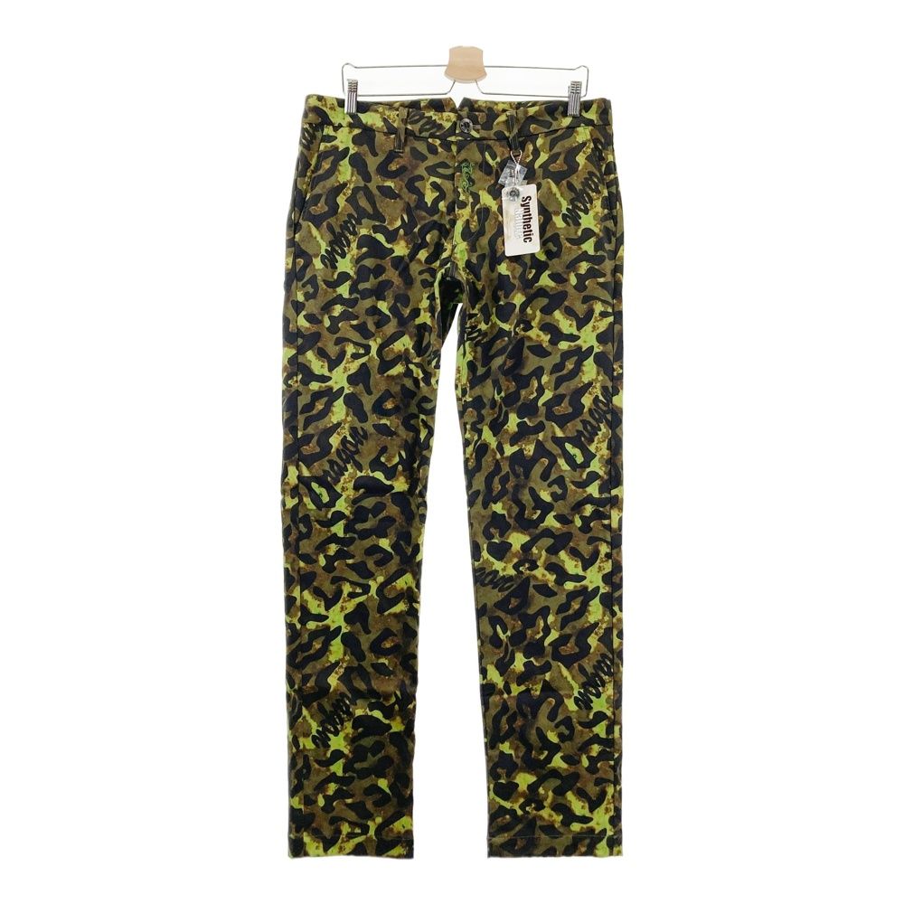 サイズ 4 DANCE WITH DRAGON ダンスウィズドラゴン ロングパンツ 総柄 カーキ系 ゴルフウェア メンズ ストスト