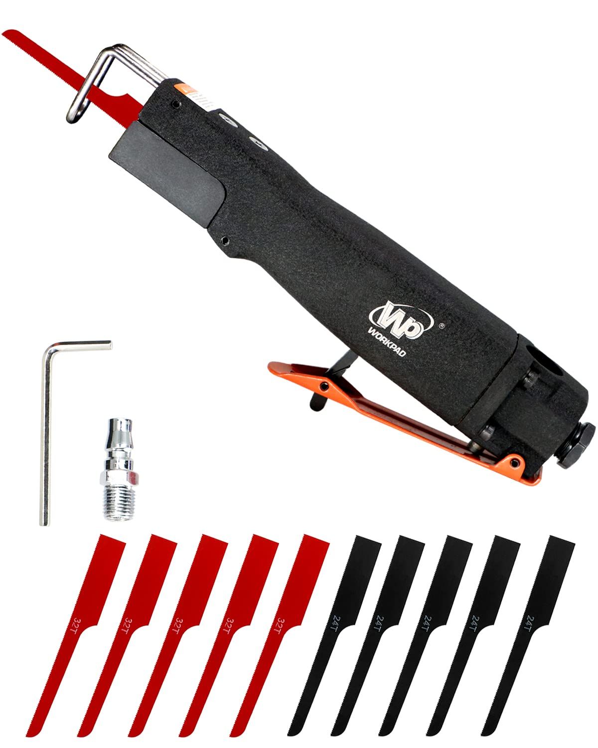 エアーソー エアボディーソー 替刃10枚付き エアツール 自動車整備 鈑金切断など用