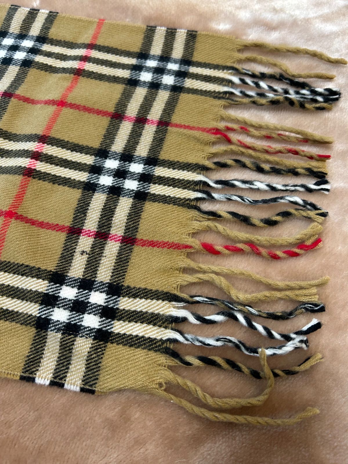 美品バーバリーズマフラーストールショールスカーフブラウン茶色ベージュノバチェック バーバリーBURBERRYマフラーストール ショールスカーフbrown ブラウン