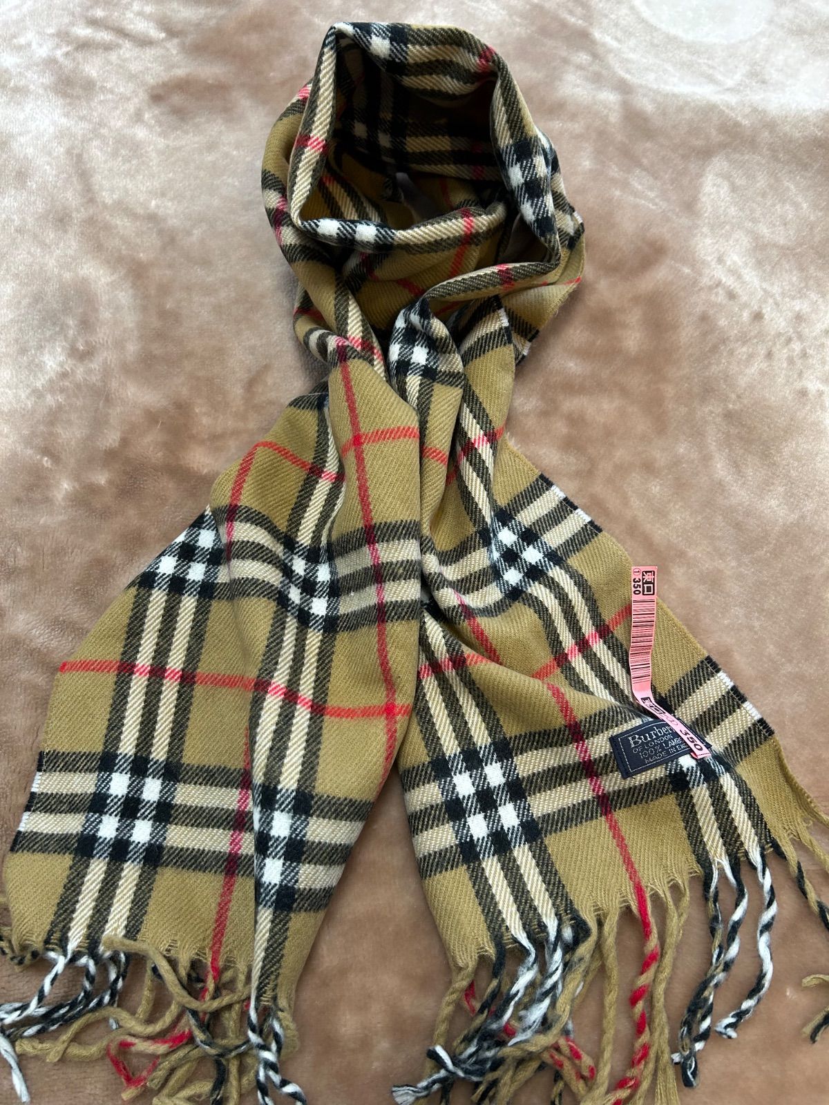 バーバリーBURBERRYマフラーストール ショールスカーフbrown ブラウン茶色系ベージュノバチェックLAMBSWOOLウール毛100%イングランド製イギリス製英国製レディース女性用婦人ウィメンズwomen’sメンズmen’s男性用紳士ユニセックス男女兼用