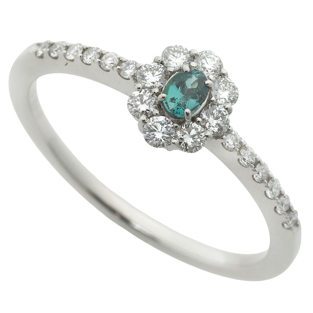 本物保証 鑑付 リング 指輪 約2.4g Pt950 天然クリソベリル アレキサンドライト0.08ct メレダイヤ0.23ct 約10号 ノーブランド