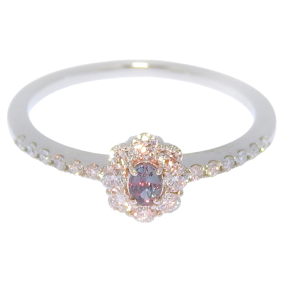 アレキサンドライト 天然クリソベリル リング 指輪 本物保証】 鑑付 新品同様 リング 指輪 約2.4g Pt950 天然クリソベリル