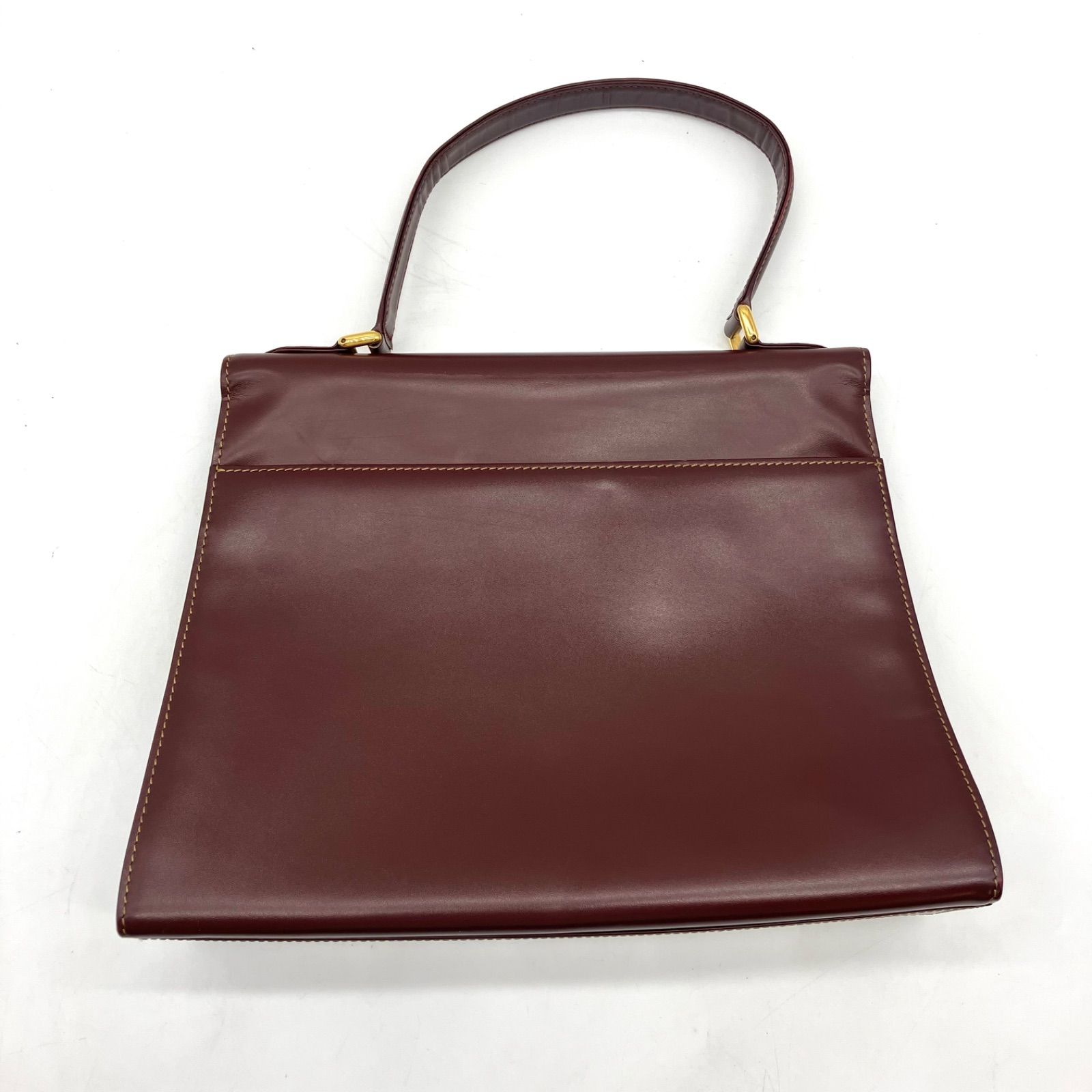  Cartier ハンドバッグ マストライン ワインレッド ハンドバッグ バッグ