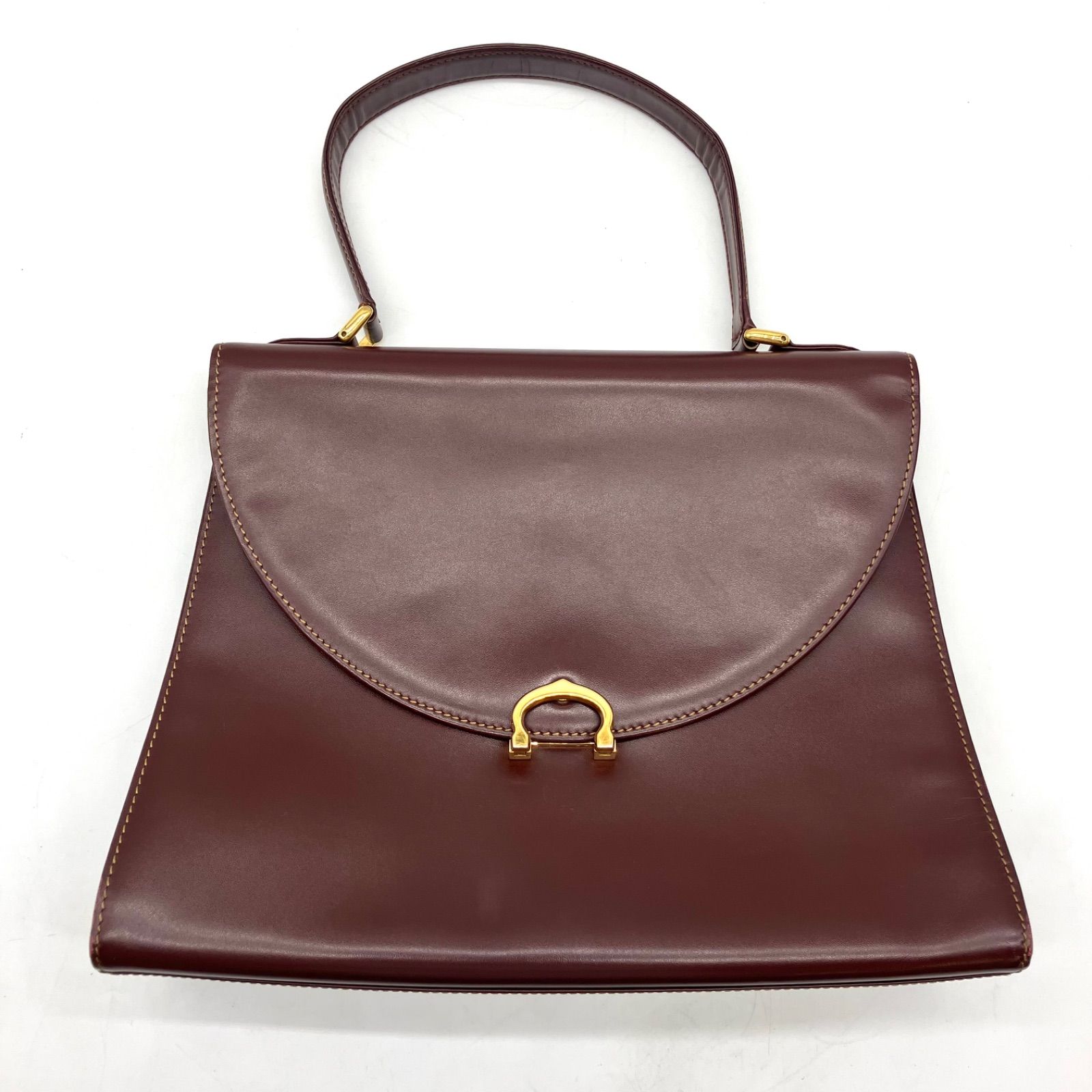 Cartier ハンドバッグ マストライン ワインレッド