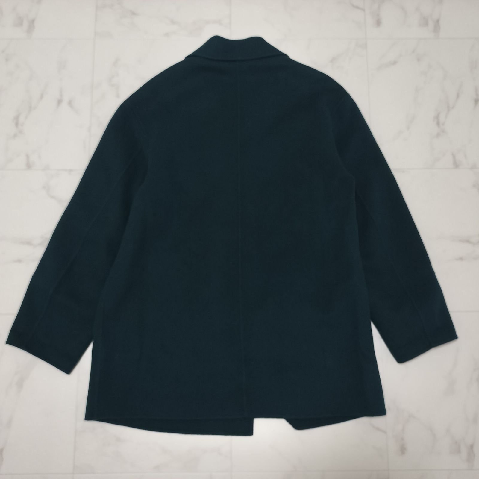 ICB アイシービー ウールカシミヤ リバーPコート ミドル丈 カシミヤ混