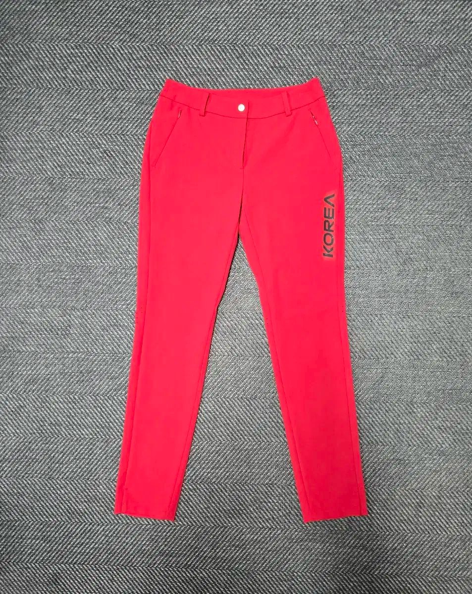 ワック WACC ゴルフ WAAC レディース レッド パンツ KOREA ロゴ