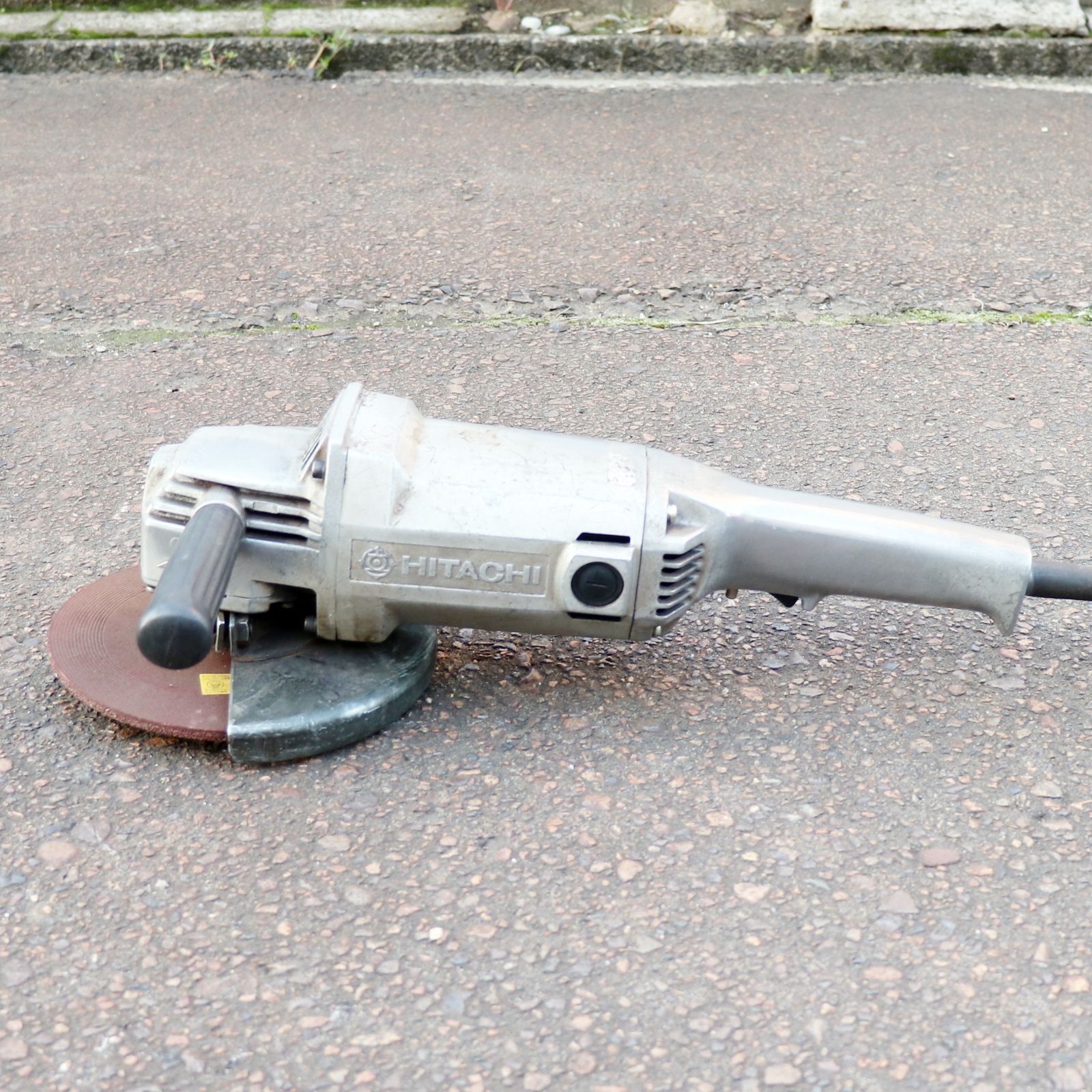 新潟発 日立工機 電気ディスクグラインダ PD-180A 動作 済 ステンレス 切断 研磨 バリ取り 電動工具 加工 ハイコーキ HiKOKI