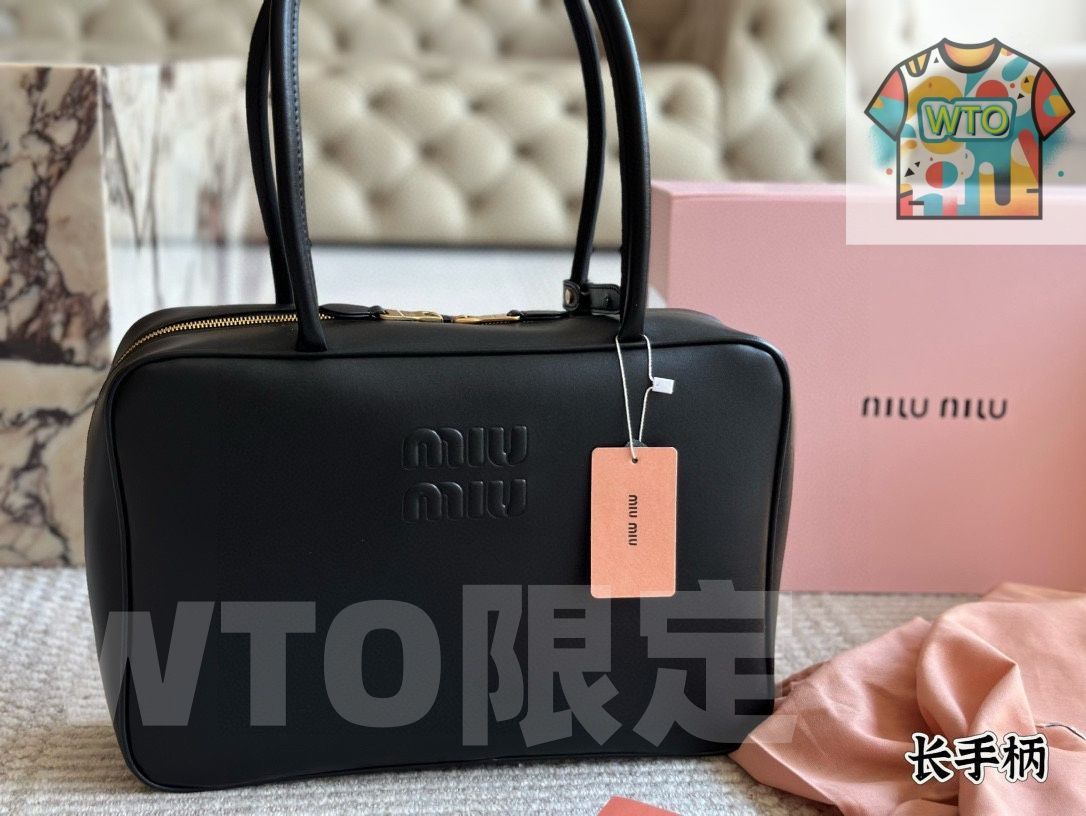 WTO通販 Miu Miu Bowling Bag Office Bag ミュウミュウ ボーリングバッグ オフィスバッグ1-WTO輸入-ZFD71