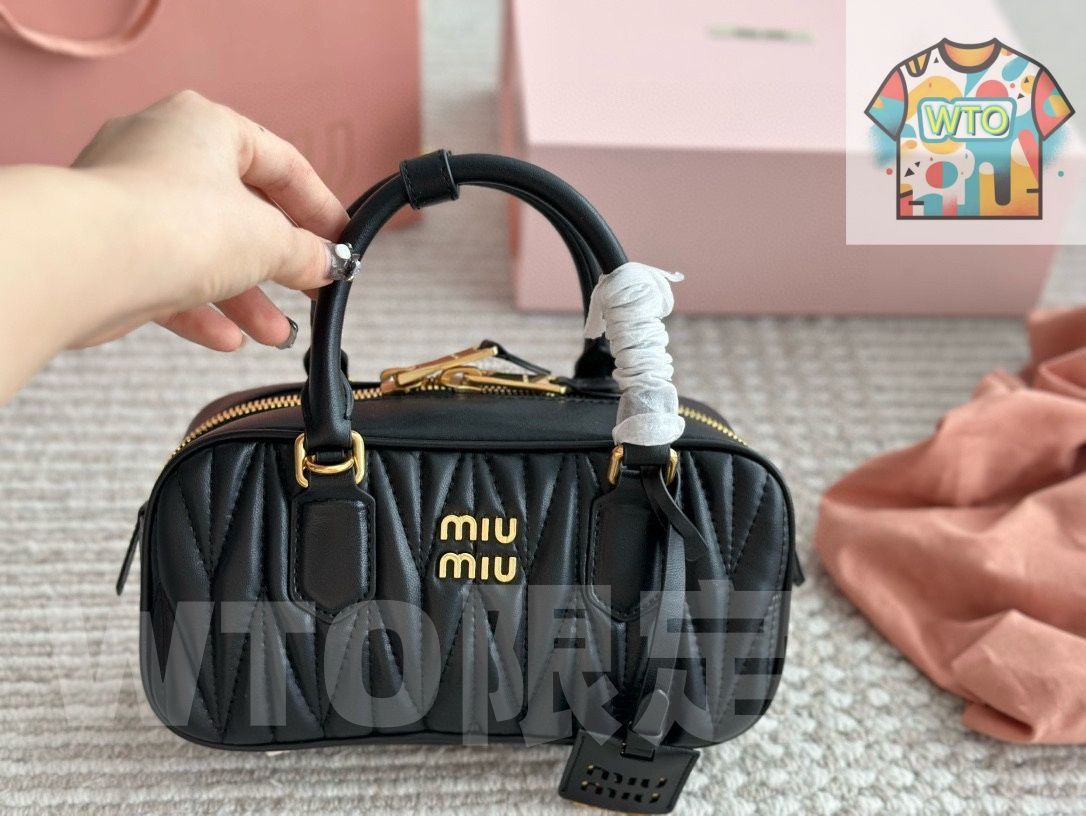 WTO通販 Miu Miu Bowling Bag Office Bag ミュウミュウ ボーリングバッグ オフィスバッグ1-WTO輸入-NNE71