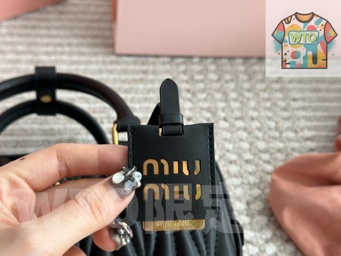 WTO通販 Miu Miu Bowling Bag Office Bag ミュウミュウ ボーリングバッグ オフィスバッグ1-WTO輸入-NNE71