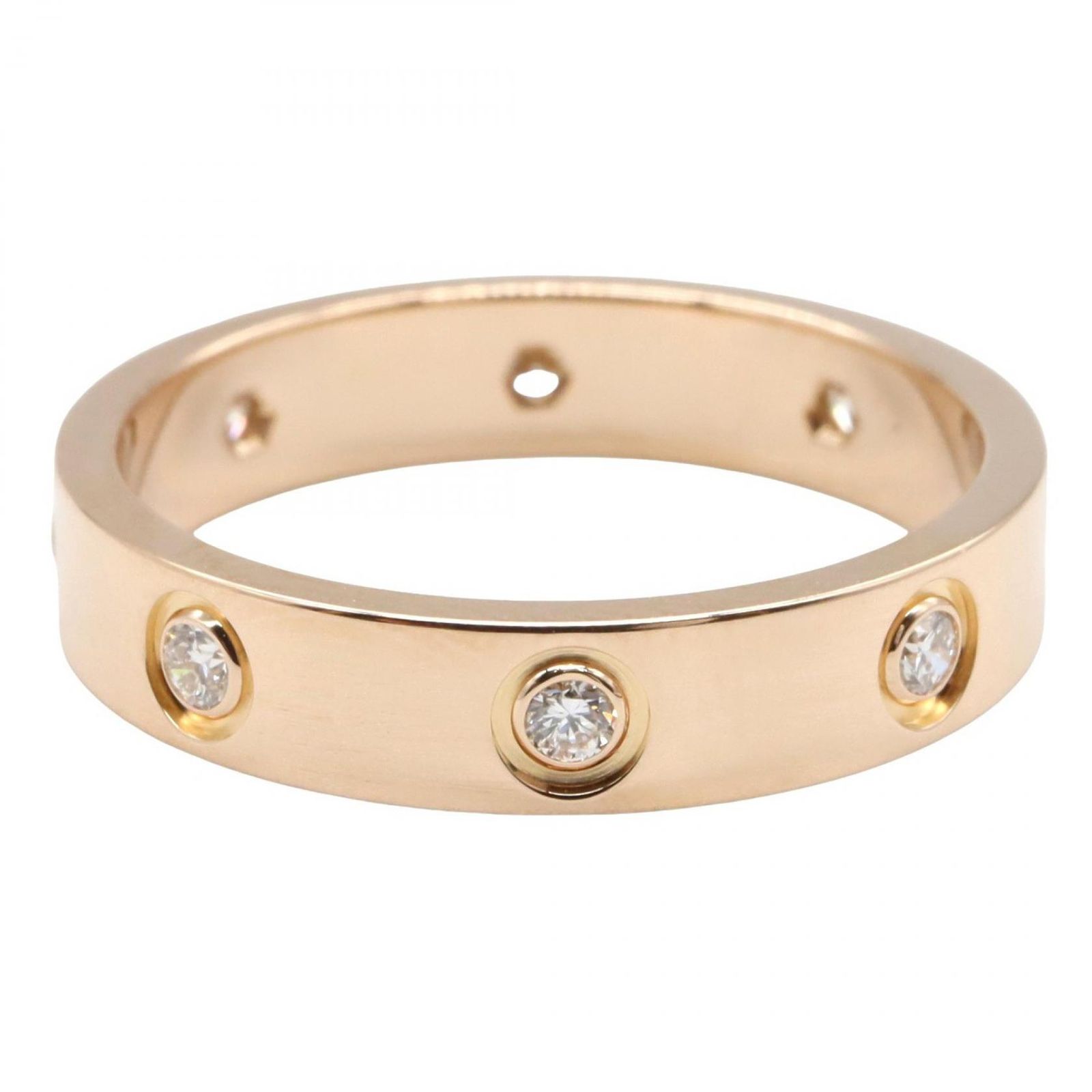 カルティエ CARTIER リング 指輪 ミニラブリング 8 PD K 18 PG ピンクゴールド ダイヤモンド レディース A