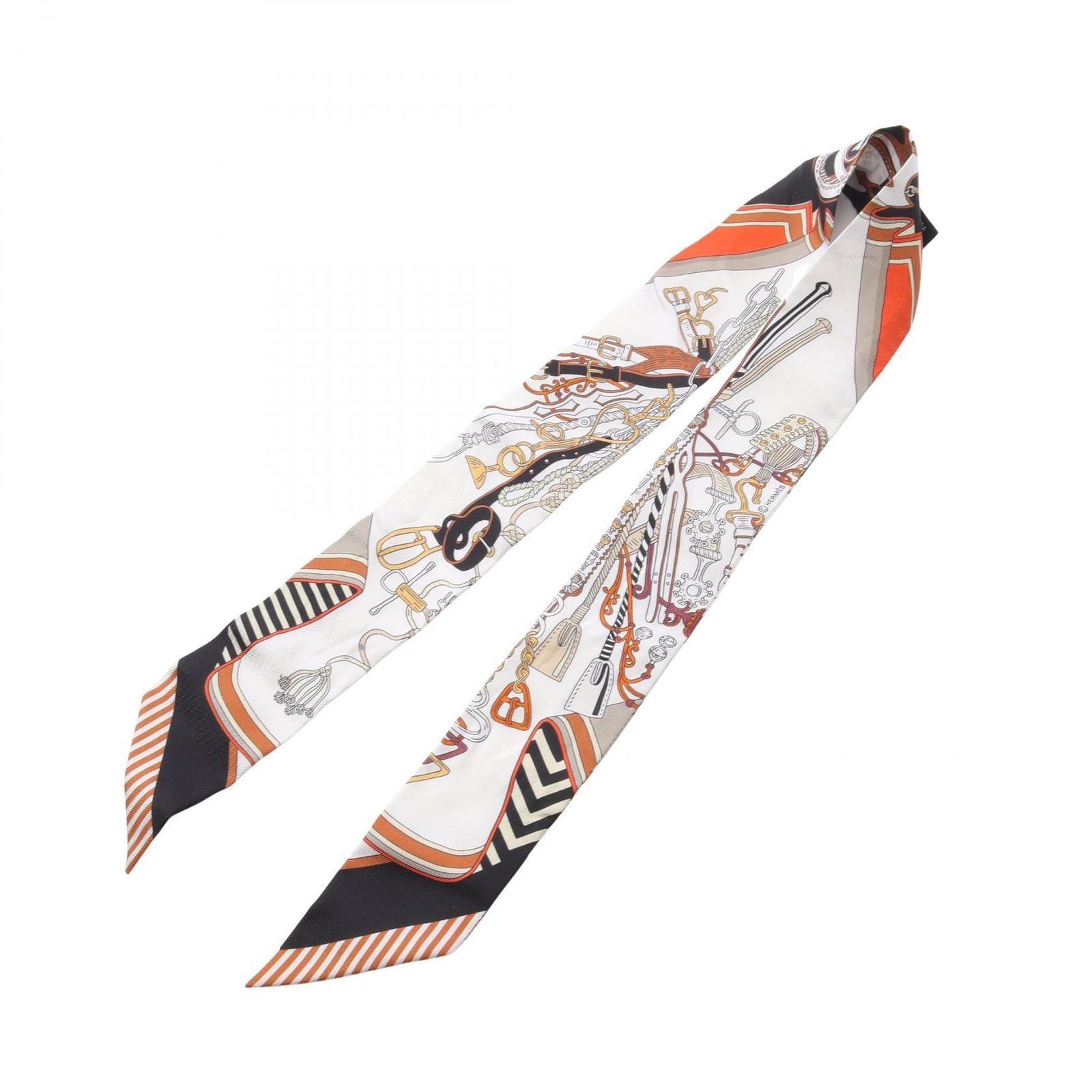  エルメス HERMES スカーフ ツイリー BOUQUETS SELLIER シルク レディース B バンダナ スカーフ 小物