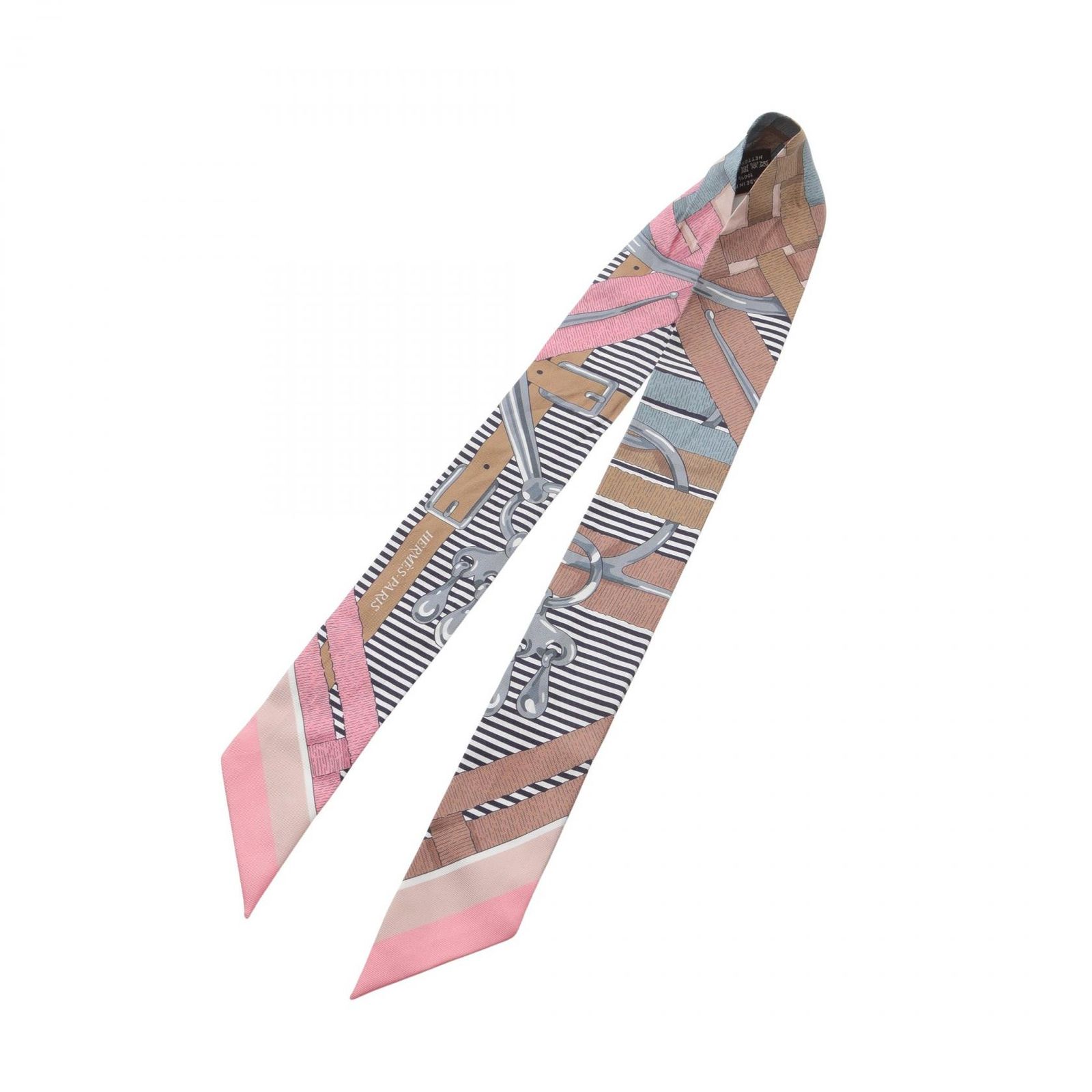 エルメス HERMES スカーフ ツイリー Mors a jouets chemise シルク レディース B