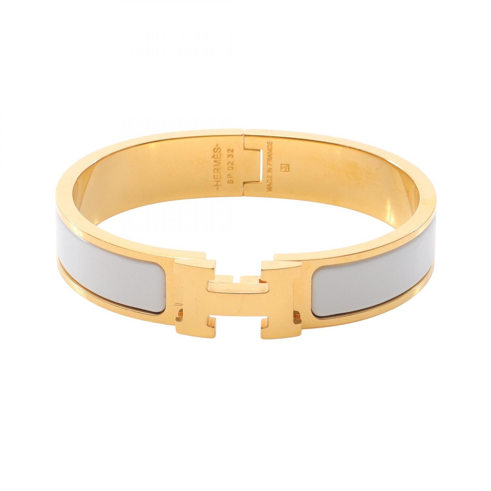 エルメス HERMES バングル クリックH PM GP ゴールドメッキ クリックHバングル レディース Used A