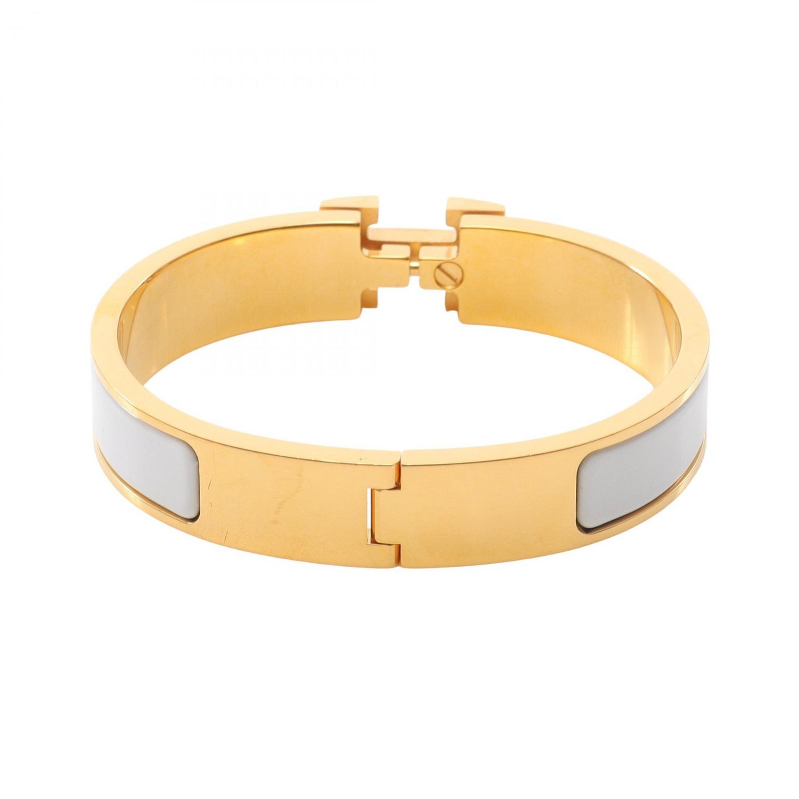 エルメス HERMES バングル クリックH PM GP ゴールドメッキ クリックHバングル レディース A