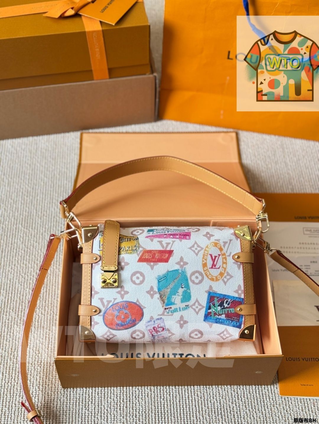 WTO通販 Gulailin style LV Side Trunk 谷 凌スタイルの サイドトランク1 WTO輸入 YXV 19