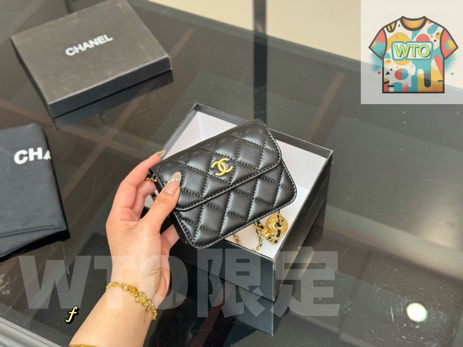 WTO通販 Chanel Mini WOC ミニ ワンオブクイック バッグ サイズ 10×12cm 1-WTO輸入-OQZ22