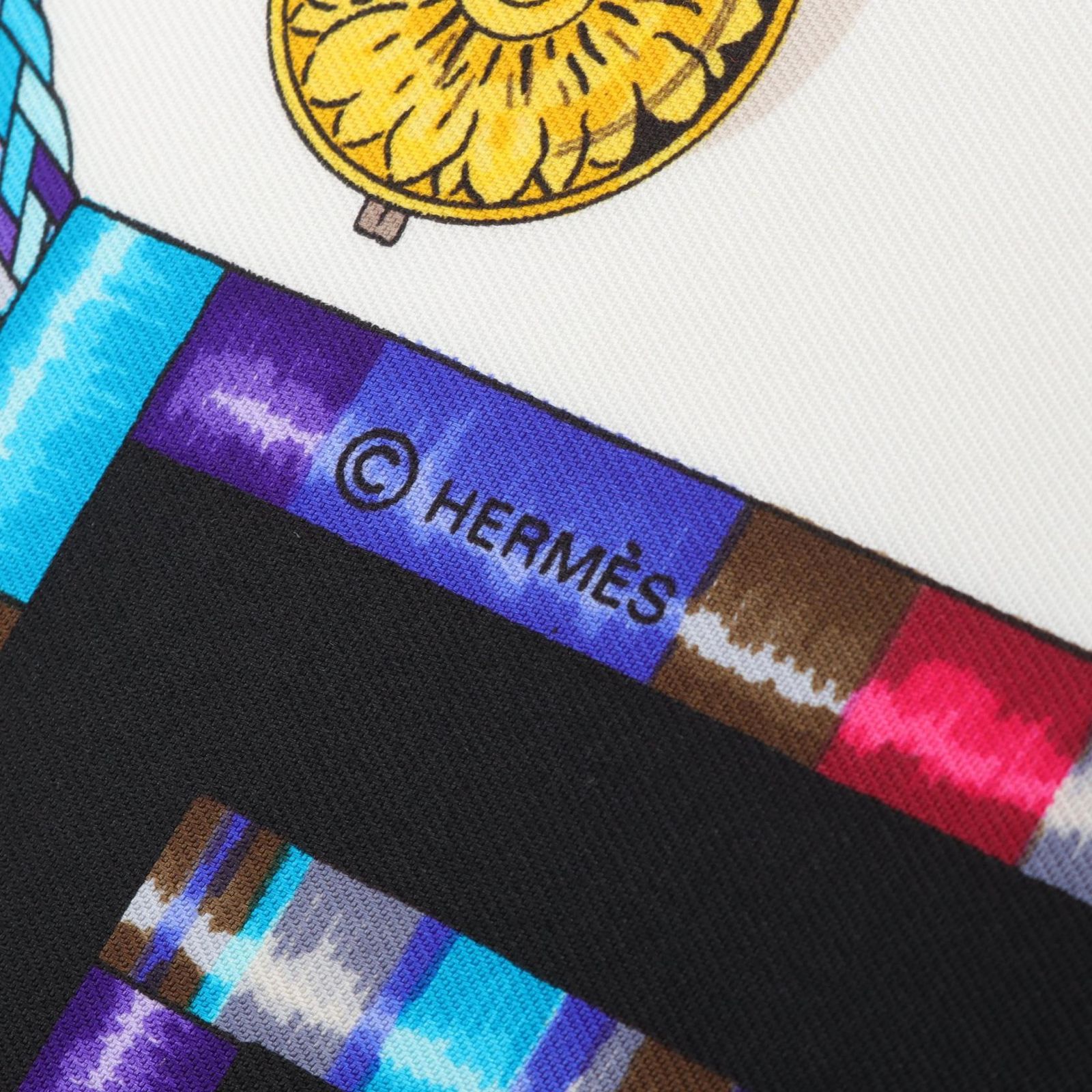 エルメス HERMES スカーフ カレ90 Petite Main シルク レディース A