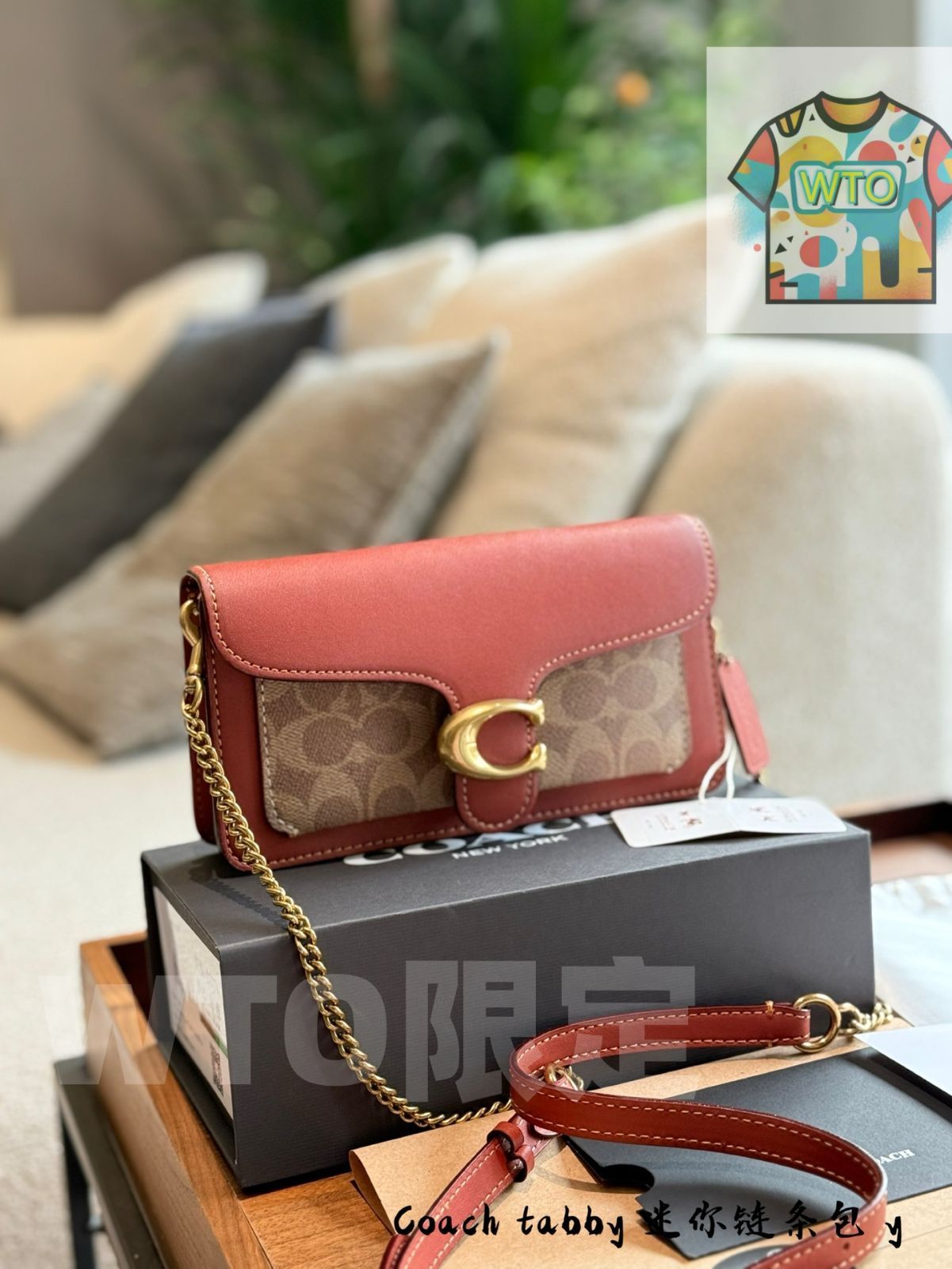 WTO通販 COACH Tabby Mini Chain Bag - コーチ タビー ミニ チェーン バッグ1-WTO輸入-AFU01