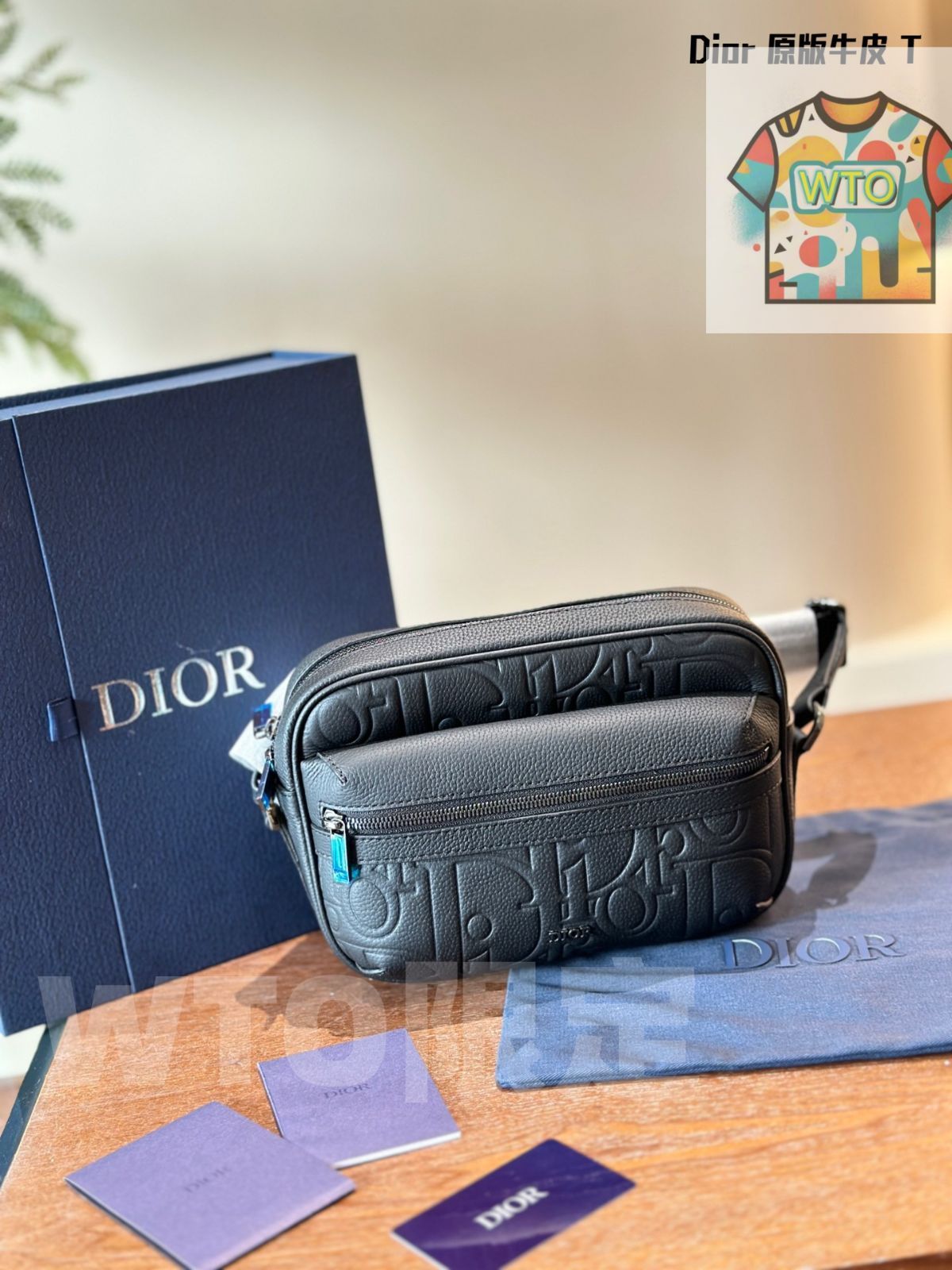  WTO通販 DIOR Gravity Embossed Leather Bag - ディオール グラビティ エンボス レザーバッグ1-WTO輸入-HPE 54 ハンドバッグ バッグ