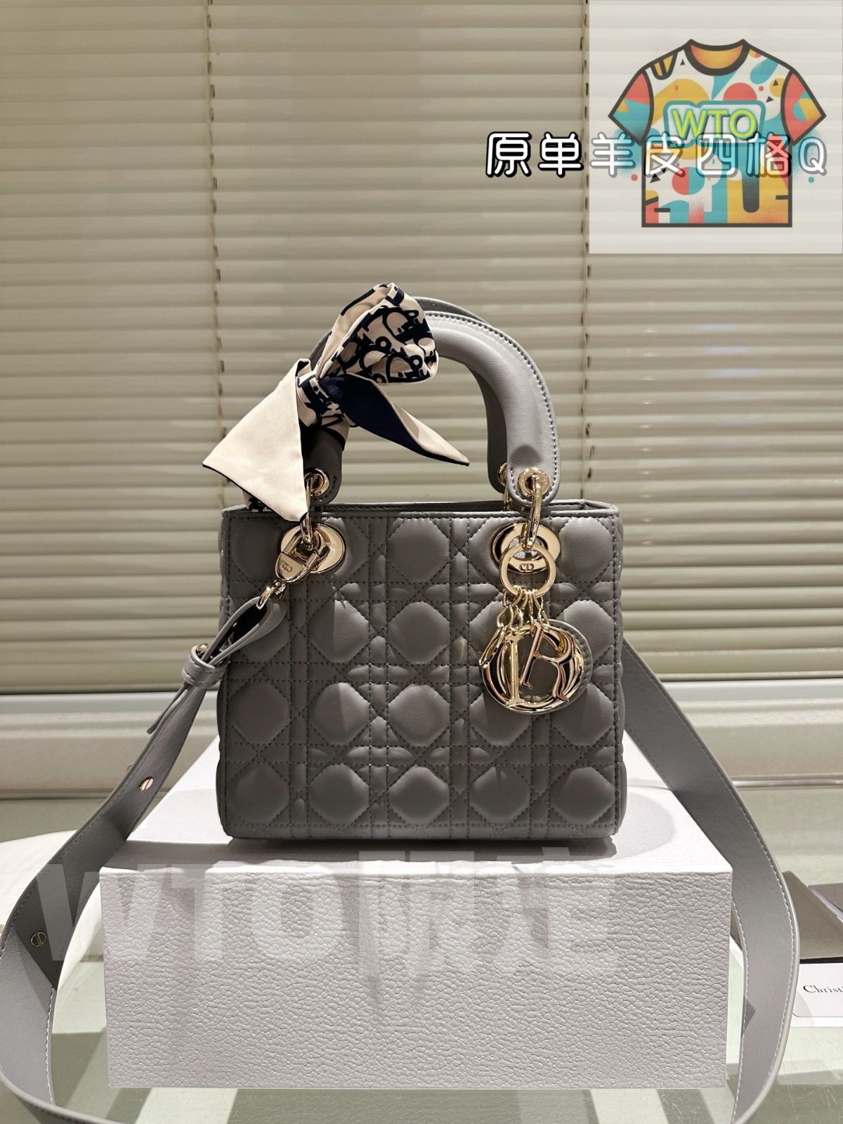 WTO通販 Dior Lady Dior Bag ディオール レディー ディオール バッグ 羊皮 -WTO輸入-WOM80