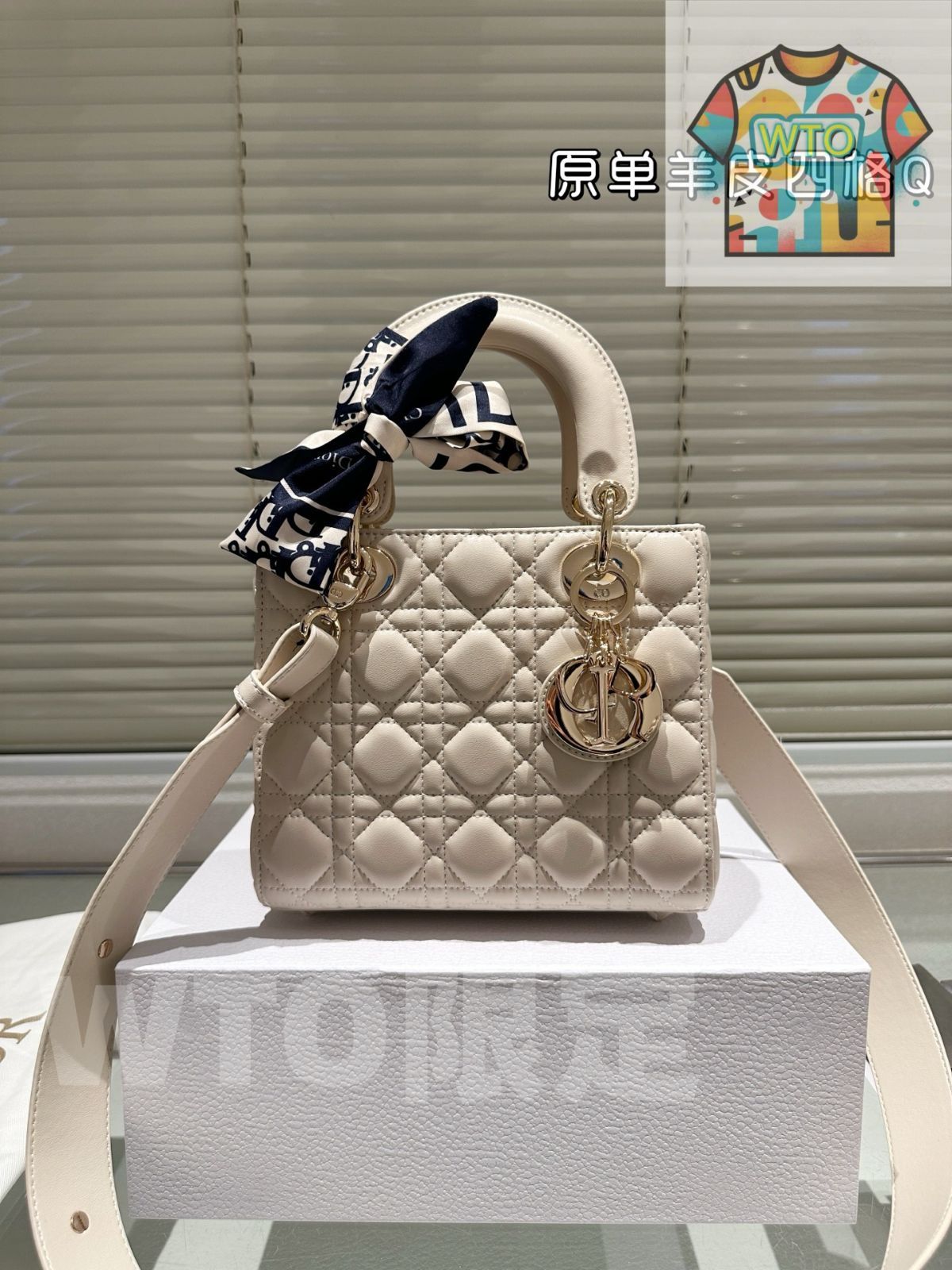WTO通販 Dior Lady Dior Bag ディオール レディー ディオール バッグ 羊皮 -WTO輸入-WOM80