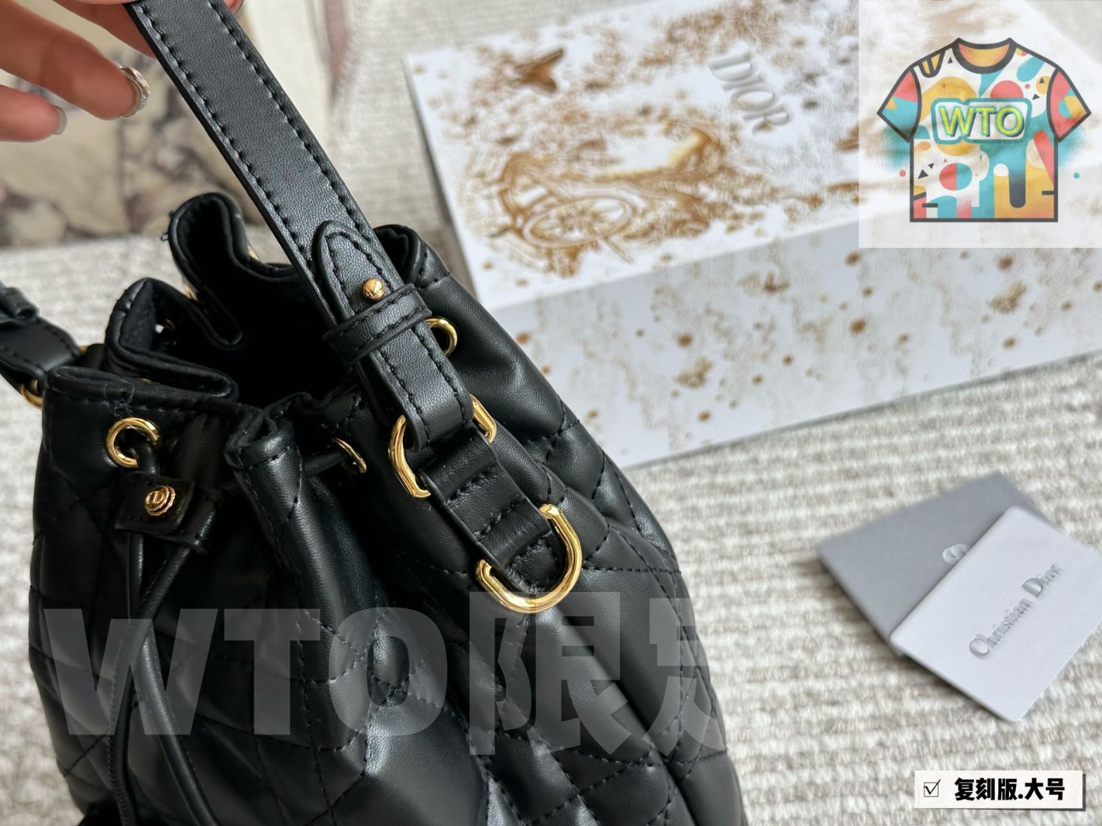 WTO通販 DIOR CARO カロ バケツバッグ スモール サイズ 20cm 1-WTO輸入-VAO32