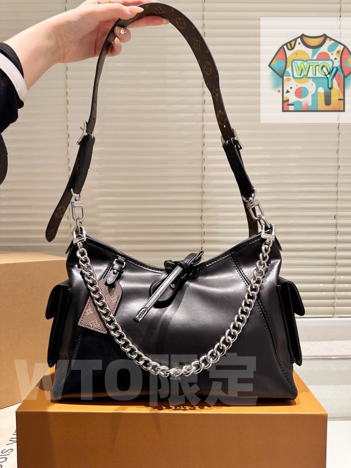 WTO通販 DARK ミドルサイズ ハンドバッグ サイズ 31 22 cm 1 WTO輸入 RQM 55