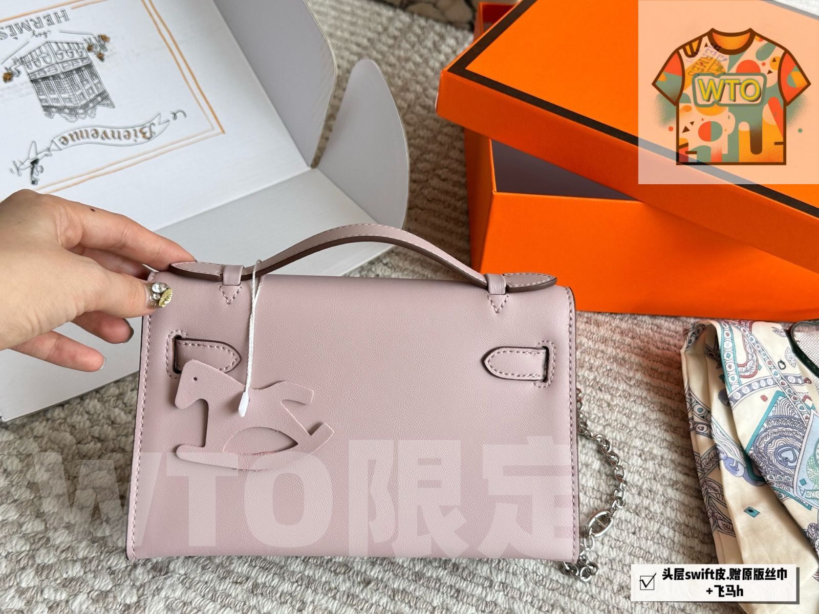 シルバークラスプ バッグ