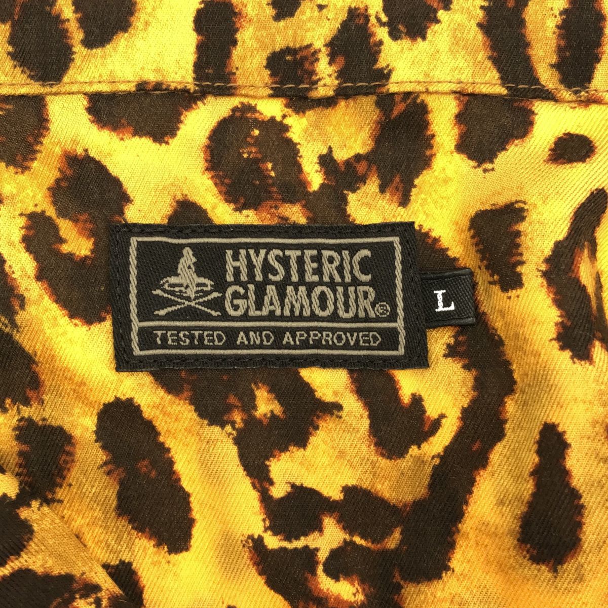 HYSTERIC GLAMOUR ヒステリックグラマー サイズL SKULL LEOPARD総柄