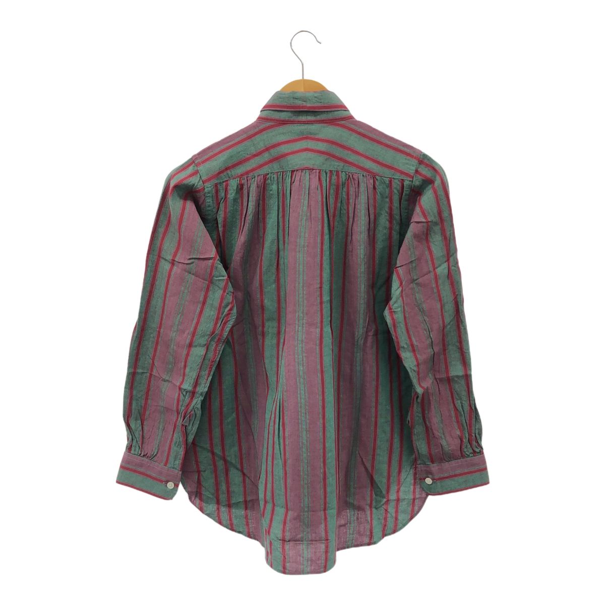 Needles ニードルズ サイズ2 23SS Ascot Collar EDW Shirt Green Lavender MR261 定価27 500円 ユニセックス