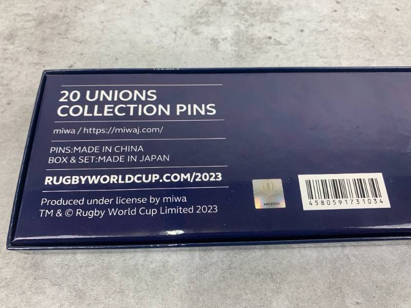 ラグビーワールドカップ2023 代表20ヶ国コレクションピンズセット ラグビーワールドカップ2023 代表20ヶ国コレクションピンズセット