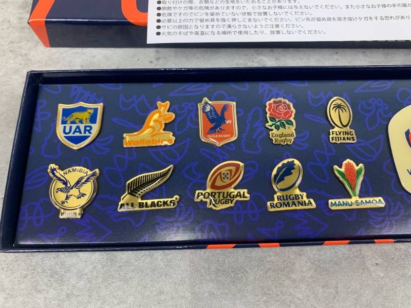 ラグビーワールドカップ2023 代表20ヶ国コレクションピンズセット ラグビーワールドカップ2023 代表20ヶ国コレクションピンズセット