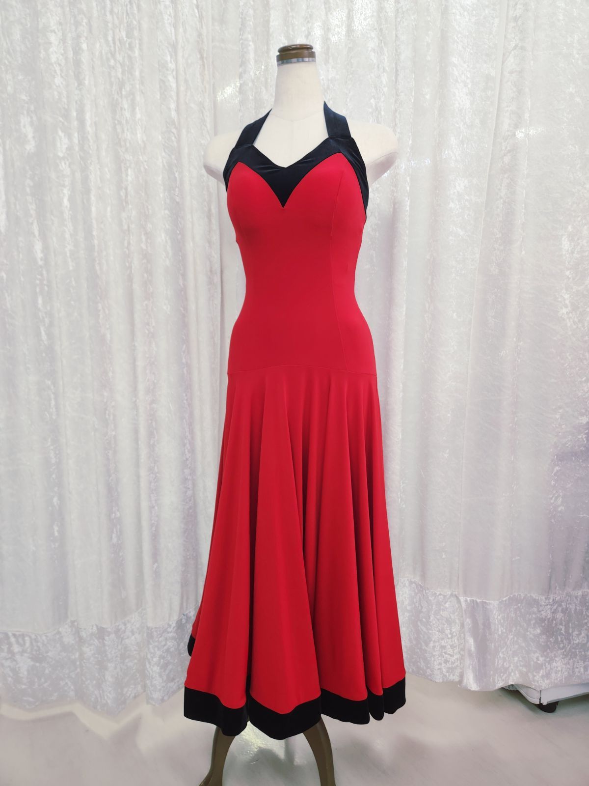 ラスト１点!!! 社交ダンス 白樺ドレス ワンピース ドレス Sサイズ パーティードレス トライアルワンピース