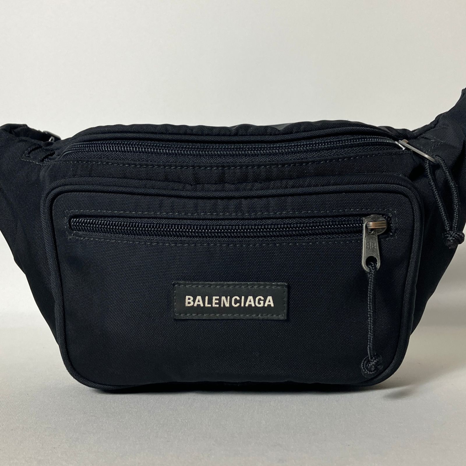 BALENCIAGA バレンシアガ ボディバッグ ブラック レザー 2510-297｜美品｜バレンシアガ ボディバッグ ナイロン レザー ブラック
