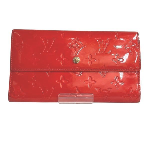 ルイヴィトン Louis Vuitton モノグラム ヴェルニ ポルトトレゾール インターナショナル M91165 財布 3つ折り財布 レディース