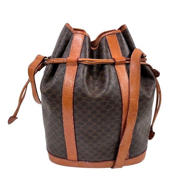 セリーヌ Celine マカダム 巾着 バッグ ショルダーバッグ レディース