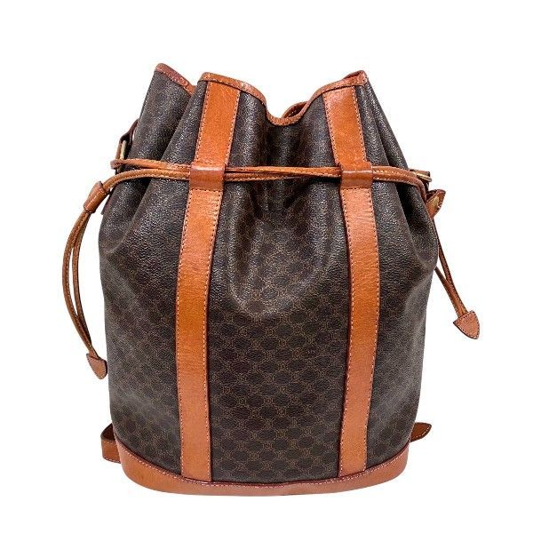 セリーヌ Celine マカダム 巾着 バッグ ショルダーバッグ レディース