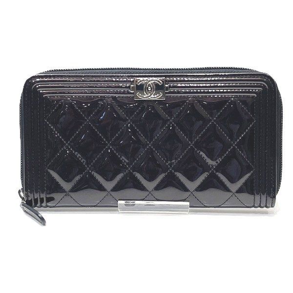 シャネル CHANEL ボーイシャネル CHANEL ラウンドファスナー 21番 S金具 長財布 レディース