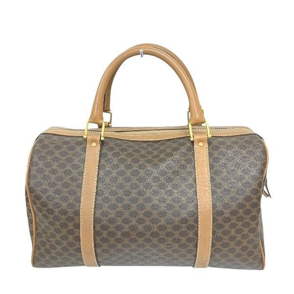 セリーヌ Celine マカダム ミニボストン バッグ ハンドバッグ レディース