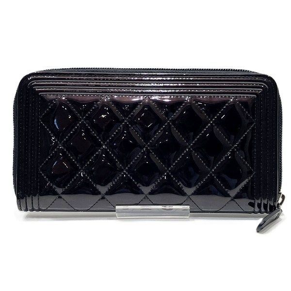 シャネル CHANEL ボーイシャネル CHANEL ラウンドファスナー 21番 S金具 長財布 レディース