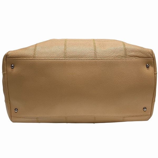 ベージュ キャビアスキン