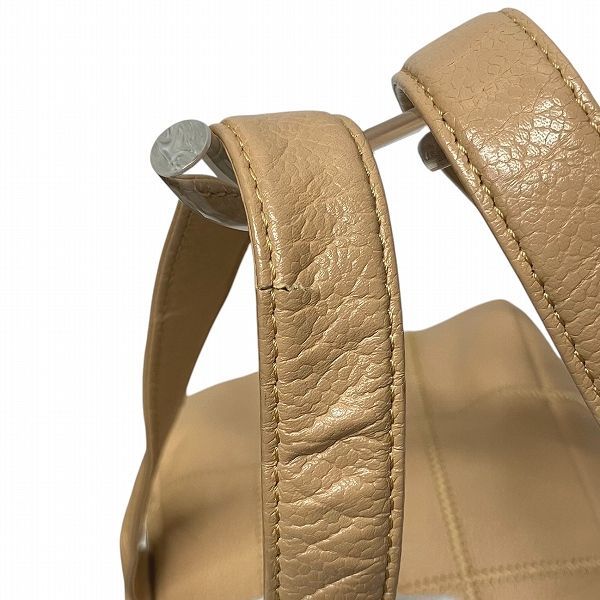 ベージュ キャビアスキン