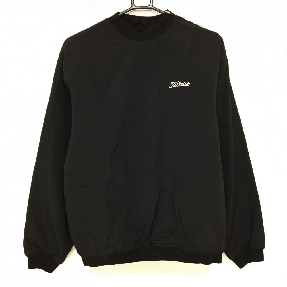 タイトリスト 中綿スニード 黒 肩ジップ ロゴ刺しゅう ブルゾン メンズ
