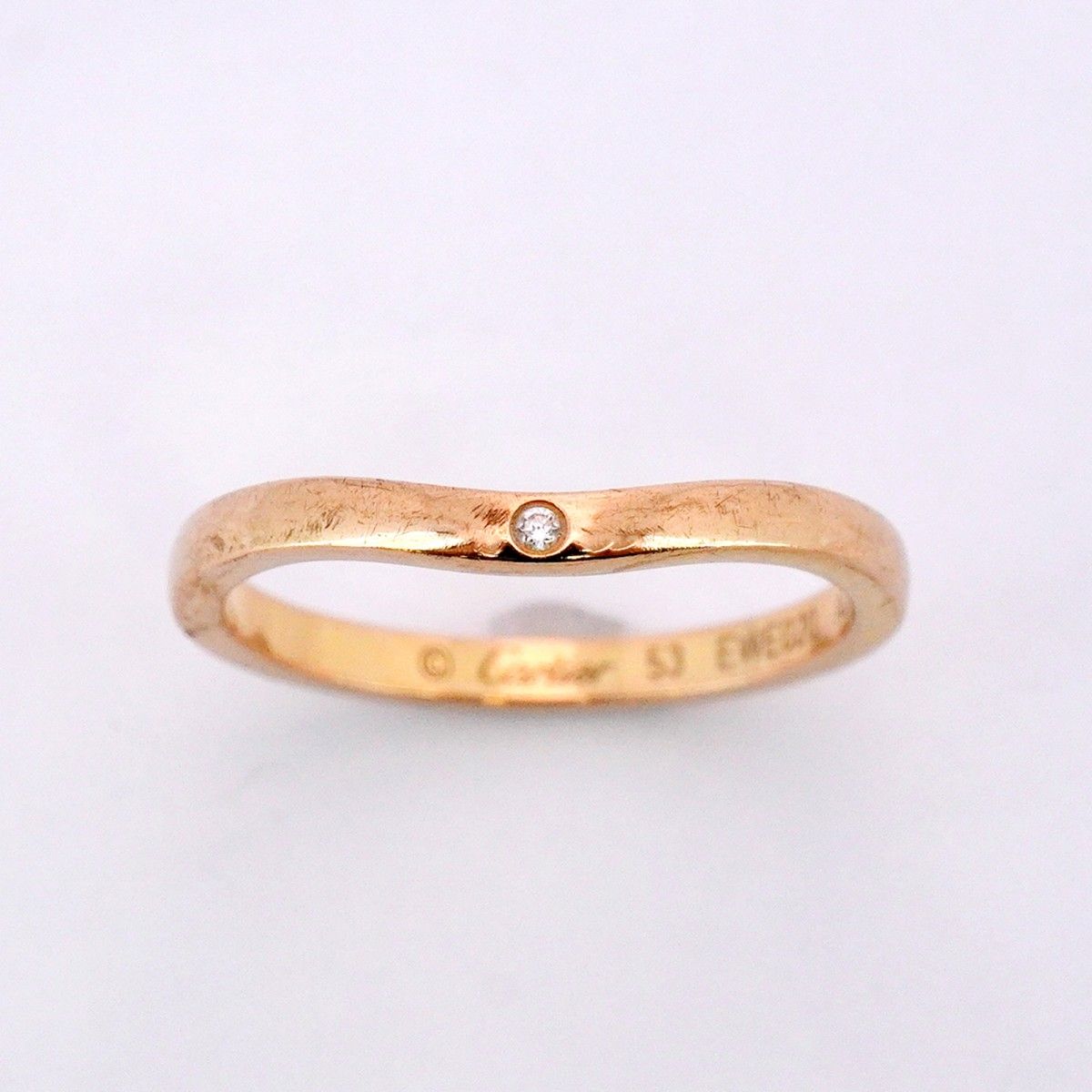 カルティエ　バレリーナ　K18PG 楽天市場】カルティエ CARTIER バレリーナ カーブ リング 指輪 7.5号