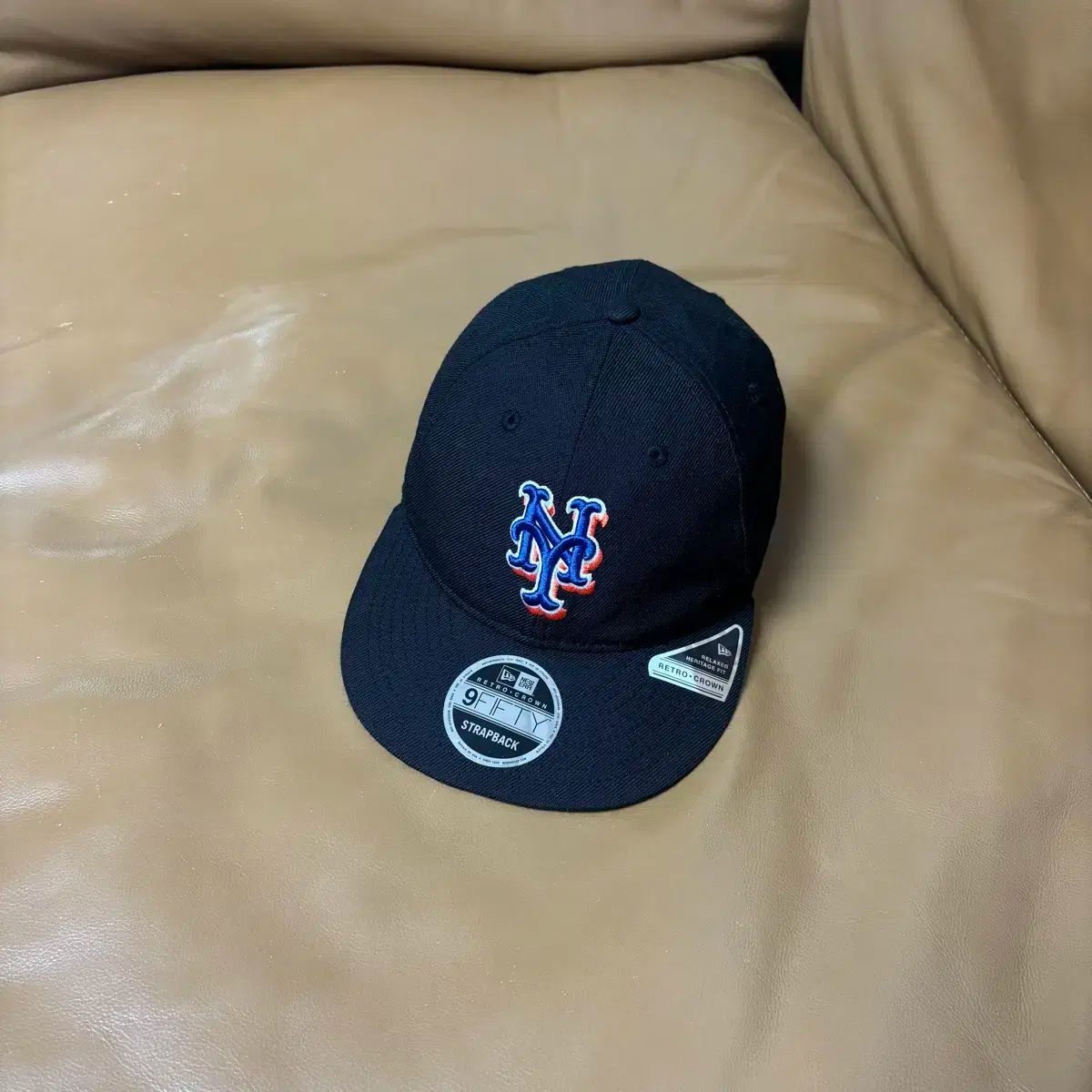 BEAMS ビームス x NEW ERA ニューエラ ニューヨーク メッツ 9Fifty ブラック 6パネル ボールキャップ 帽子
